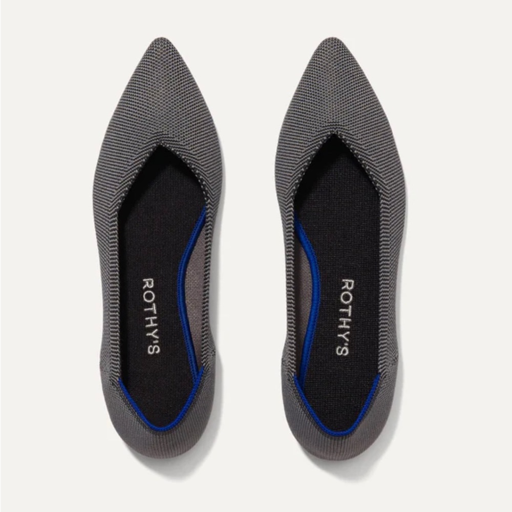 Rothy's Gray and Blue Flats